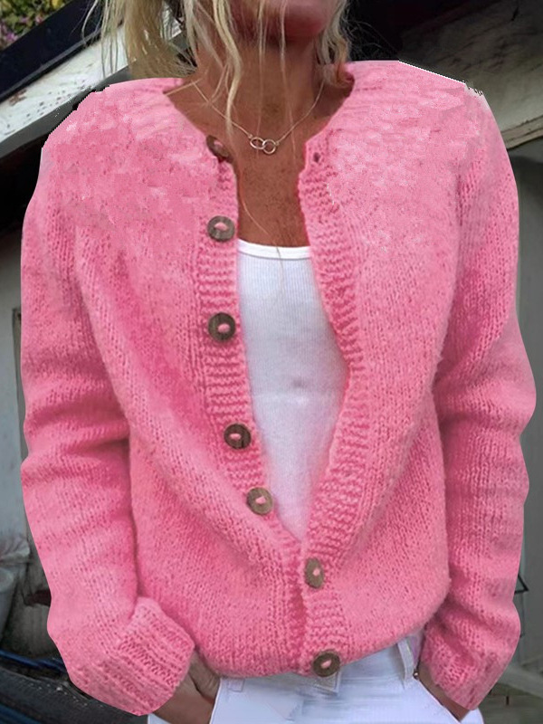 Women's Loose Knit Cardigan Sweater Coat