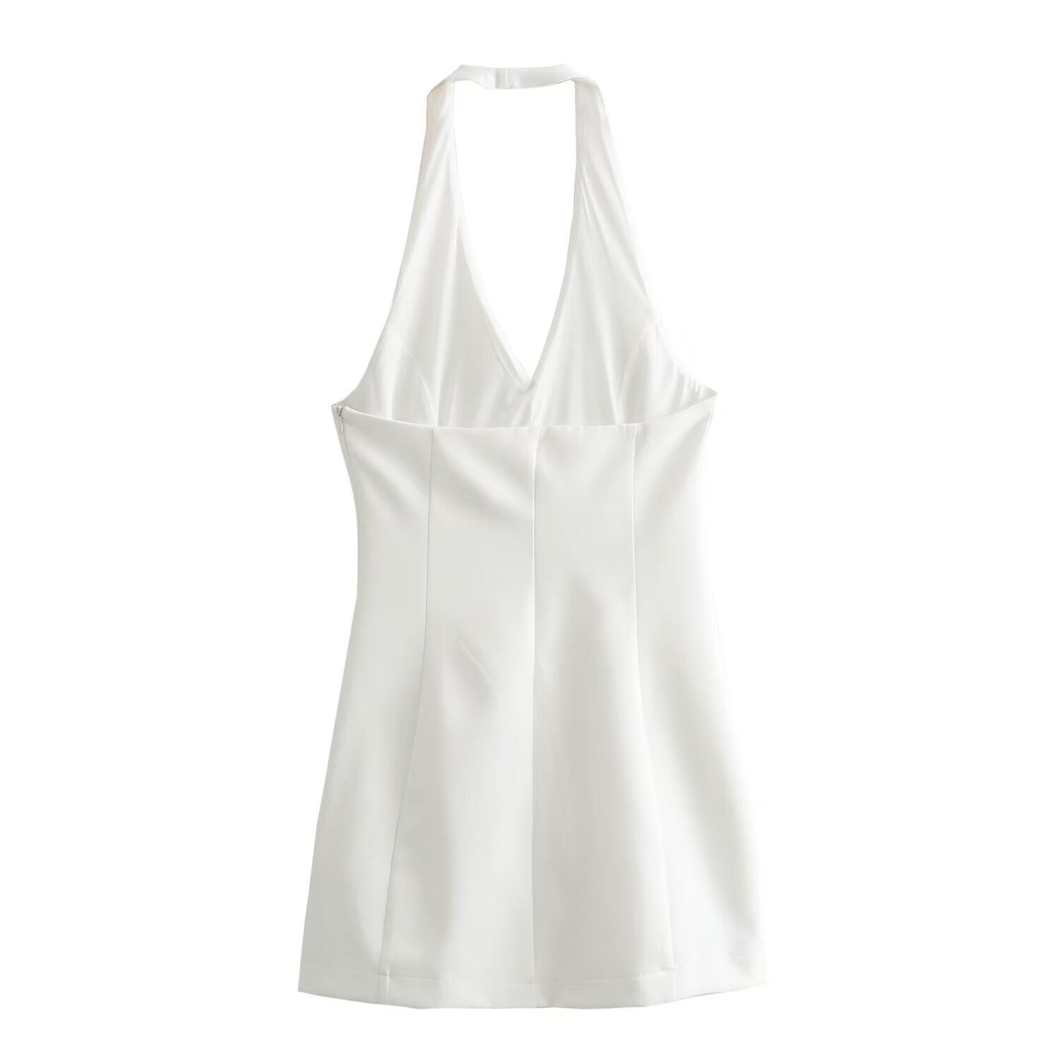 Women's Sleeveless Halter Bodycon Dress with Open Back
