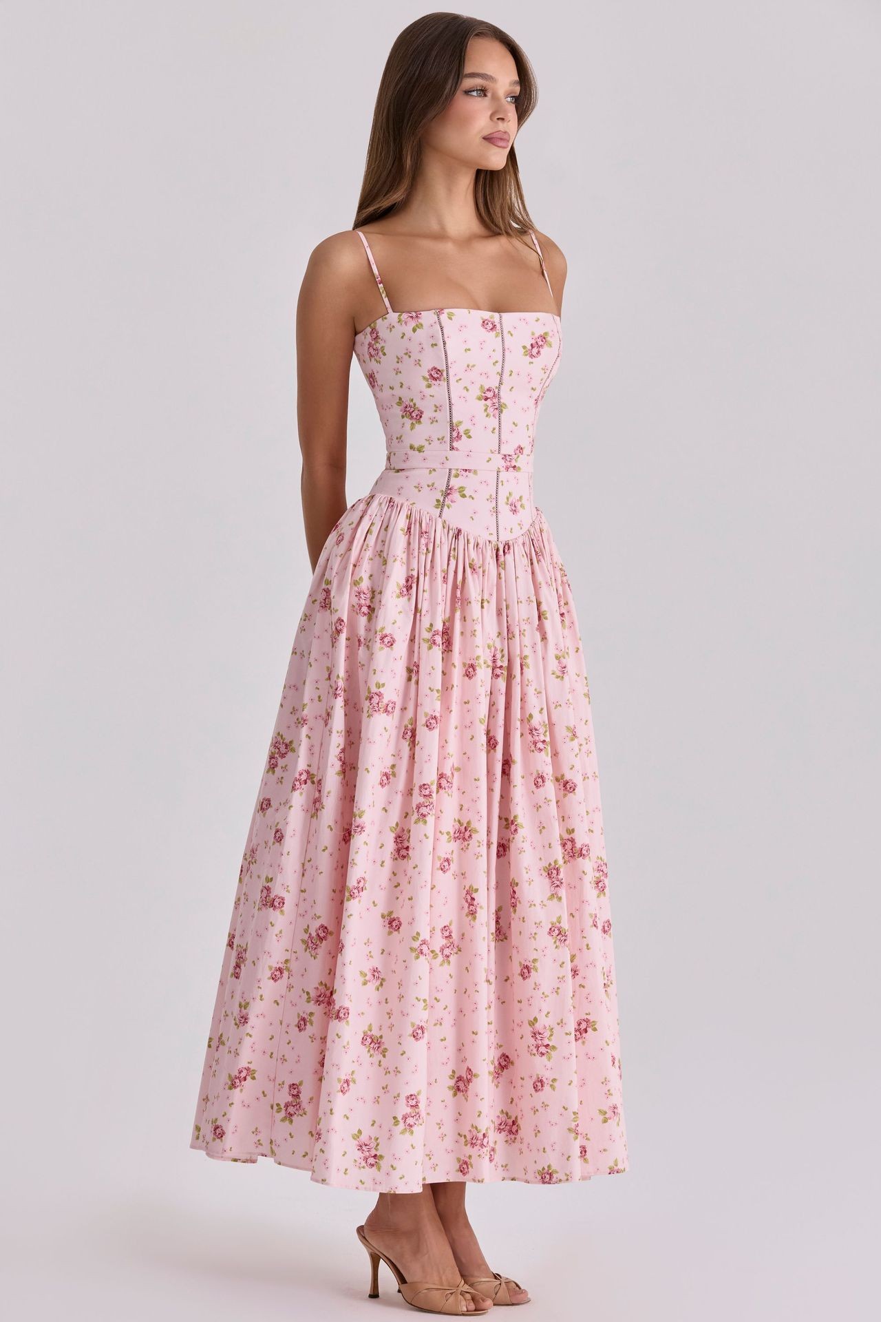 Elegant Slimming Floral Cami Dress