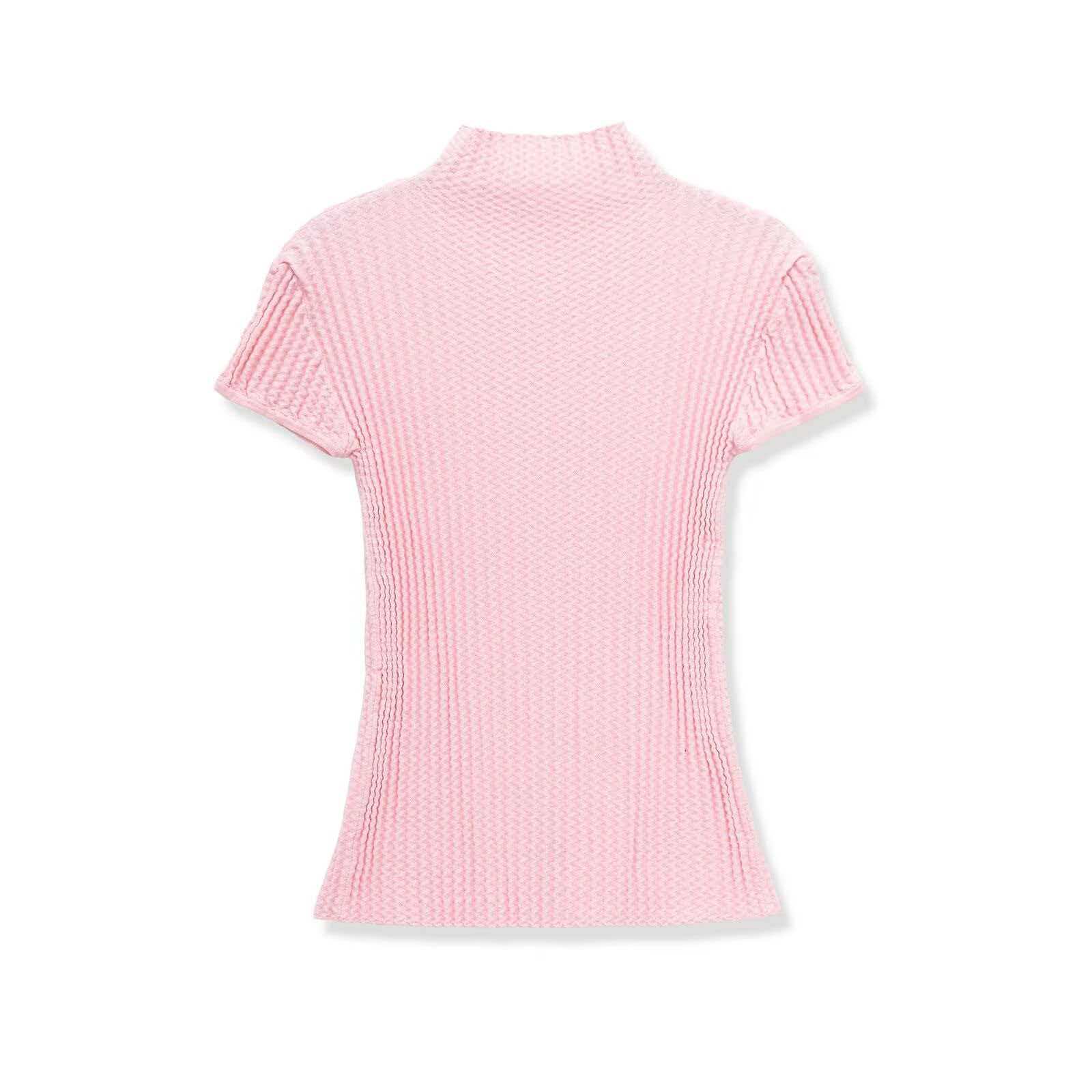 Women's Textured Half Turtleneck Knit Top