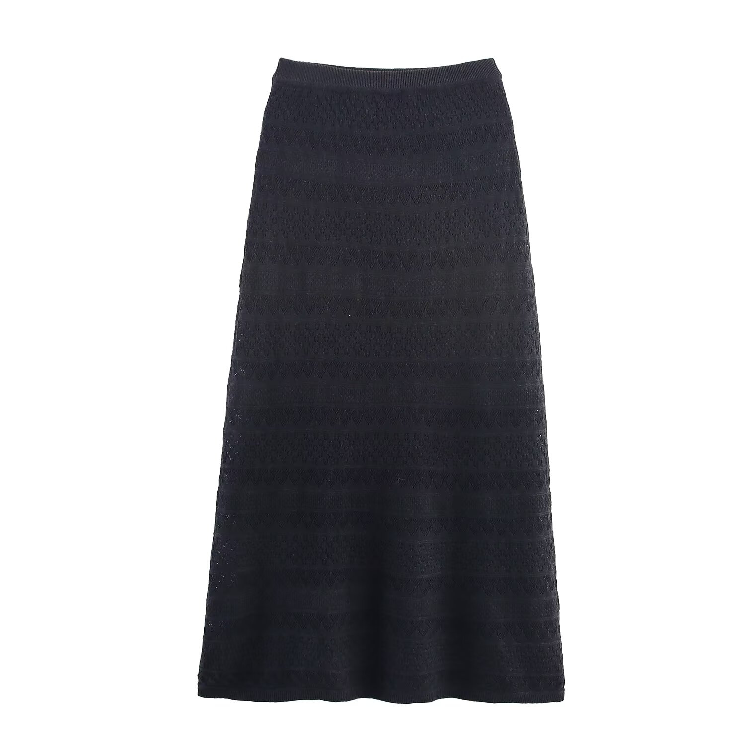 Women's Tie-Front Cardigan and Midi Skirt Knit Set