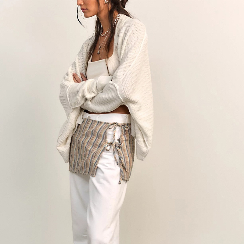 Women's Casual Solid Knit Cardigan Sweater