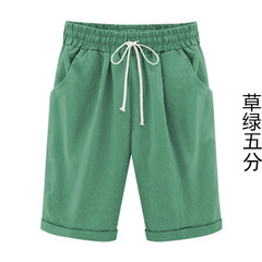 Plus Size Women's Summer Capri Pants Lightweight Loose Harem Pants