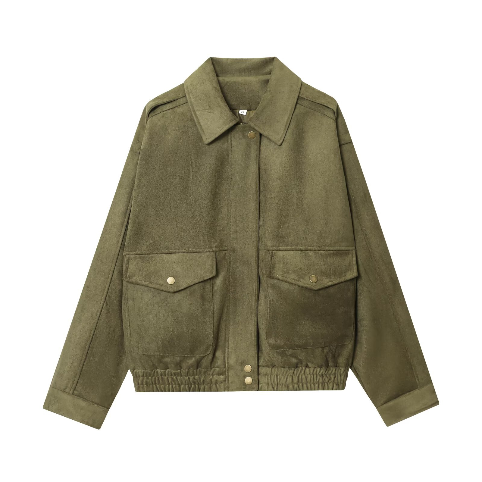 Suede Jacket with Pockets