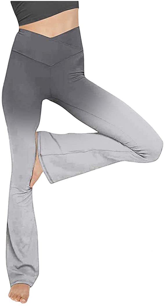 High-Waist Loose Yoga Pants Comfortable Casual Woven Polyester