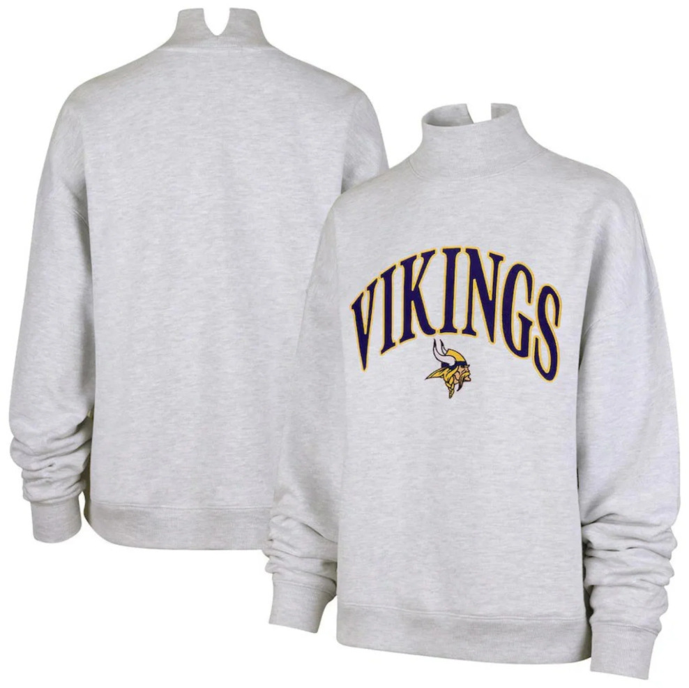Unisex Embroidered High Neck Long Sleeve Sweatshirt