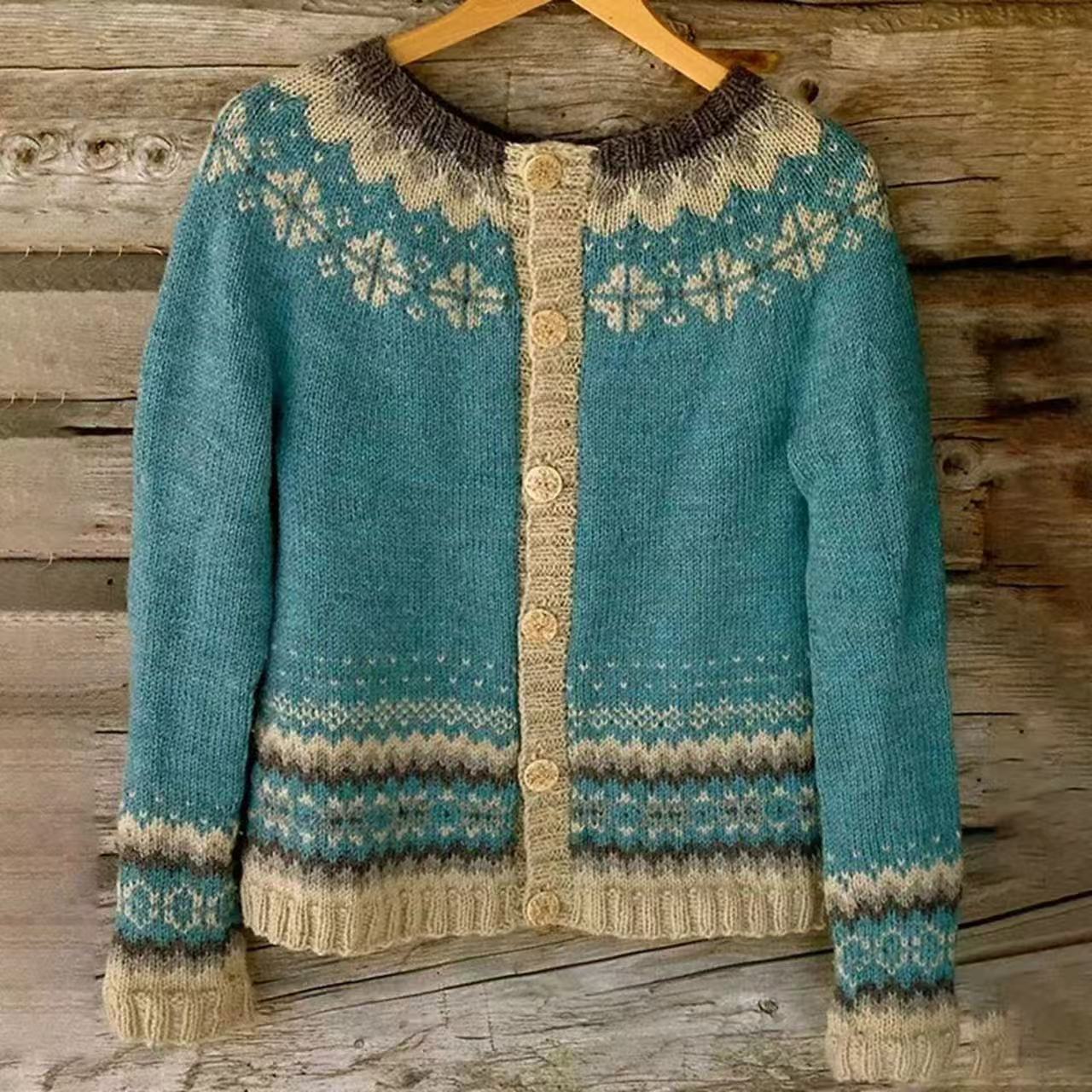 Women's Colorblock Open-Front Cardigan Sweater