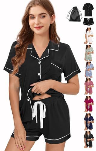 Women's Cuban Collar Short Sleeve Button Set Solid Color