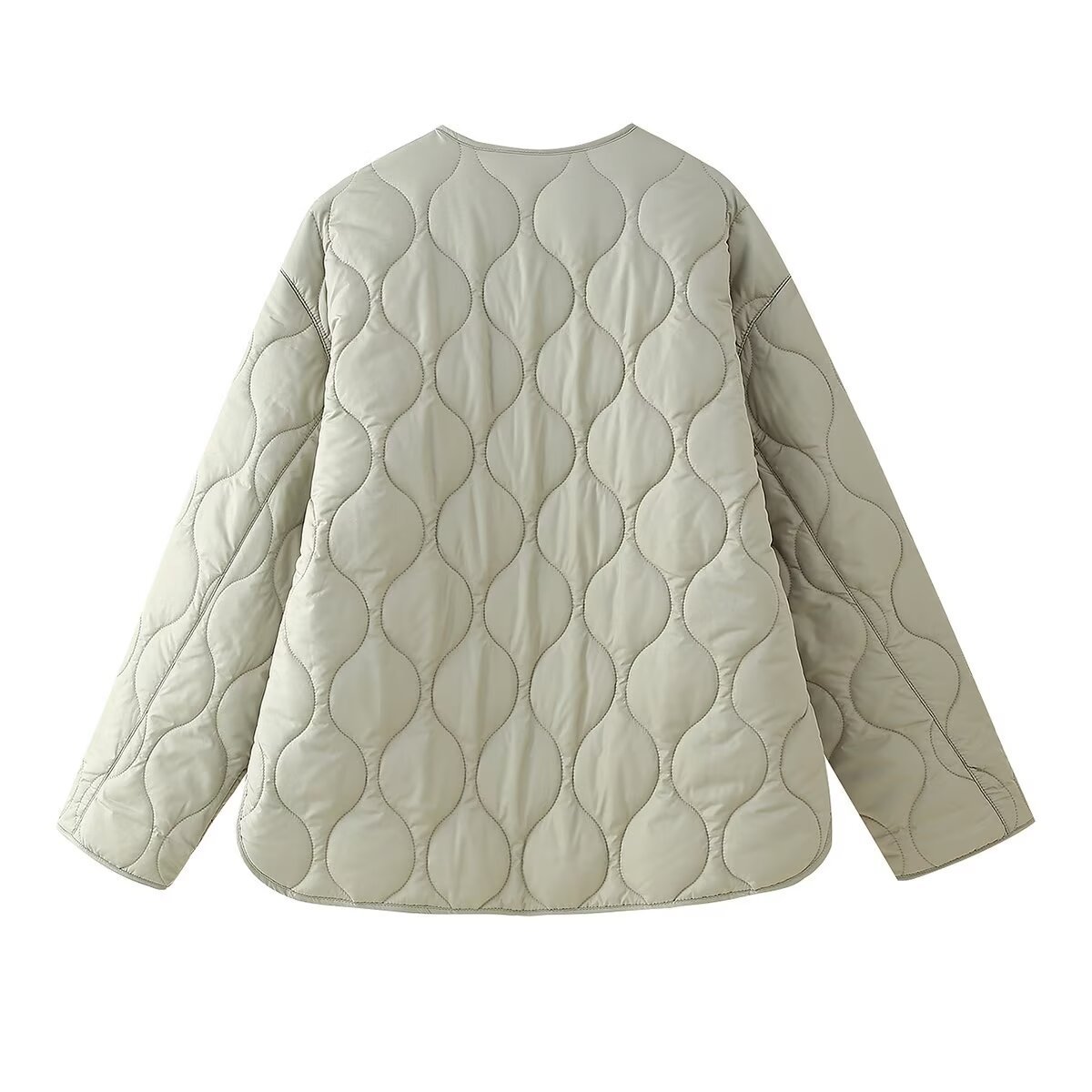 Women's Street Style Padded Jacket with Zip