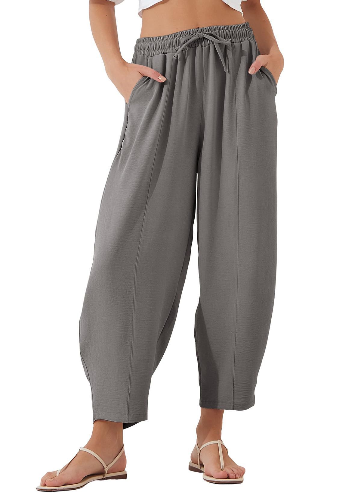 Pleated Mid-Rise Straight-Leg Cropped Pants