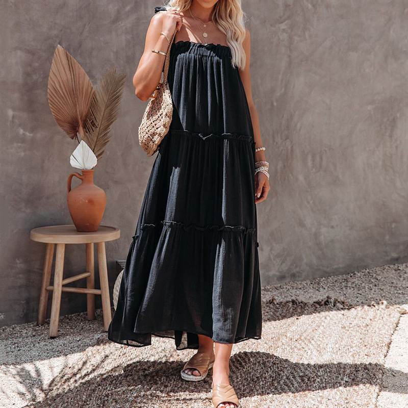 Women's Solid Color Sleeveless Cami Dress