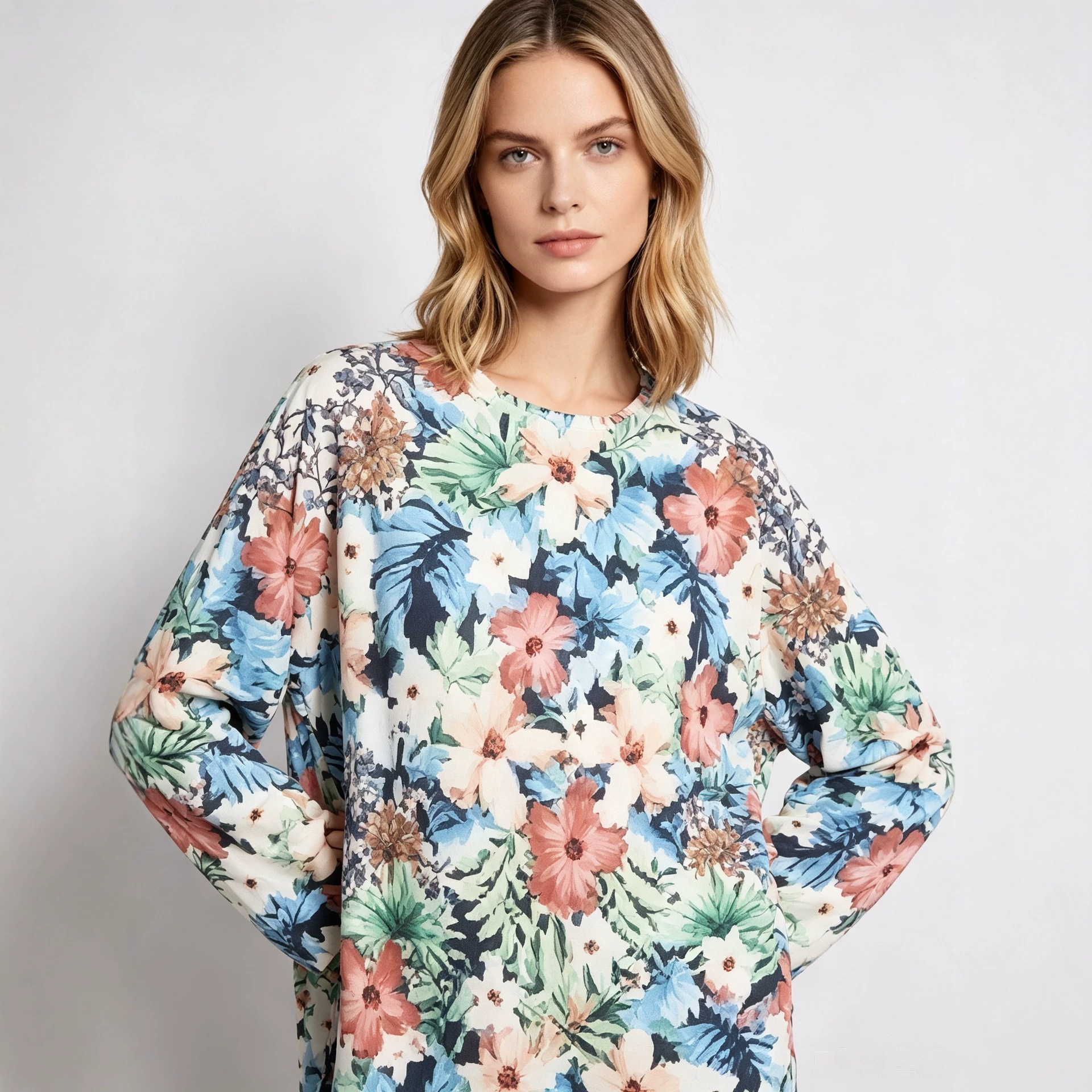 3D Print Christmas Sweater Women's Crewneck Long Sleeve Pullover