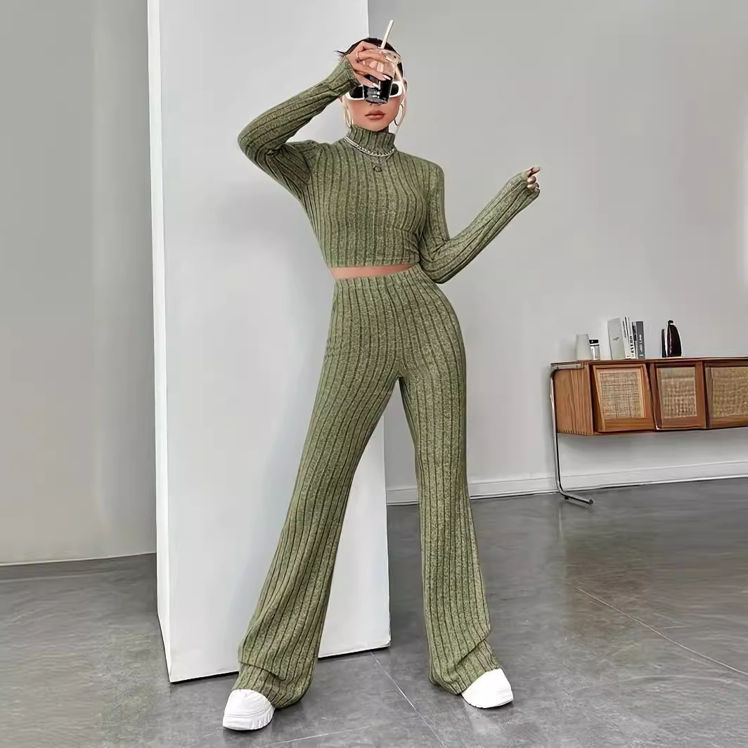 Women's Long Sleeve Sweatshirt and Pants Two-Piece Set