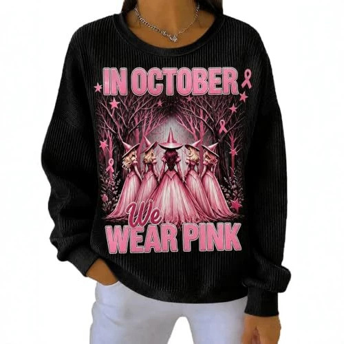 Women's Tree Witch Halloween Print Casual Sweatshirt