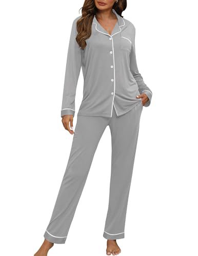 Women's Cuban Collar Polka Dot Print Long Sleeve Shirt Set