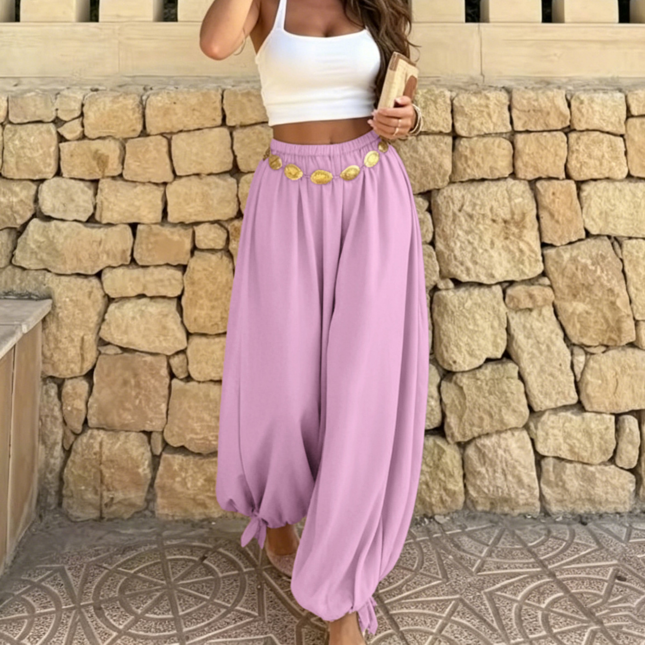 Women's Casual Loose Vintage Lantern Pants