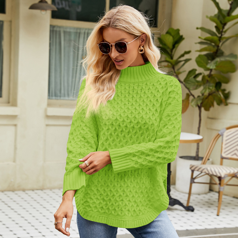 Women's Loose Fit Knit Sweater Casual Pullover