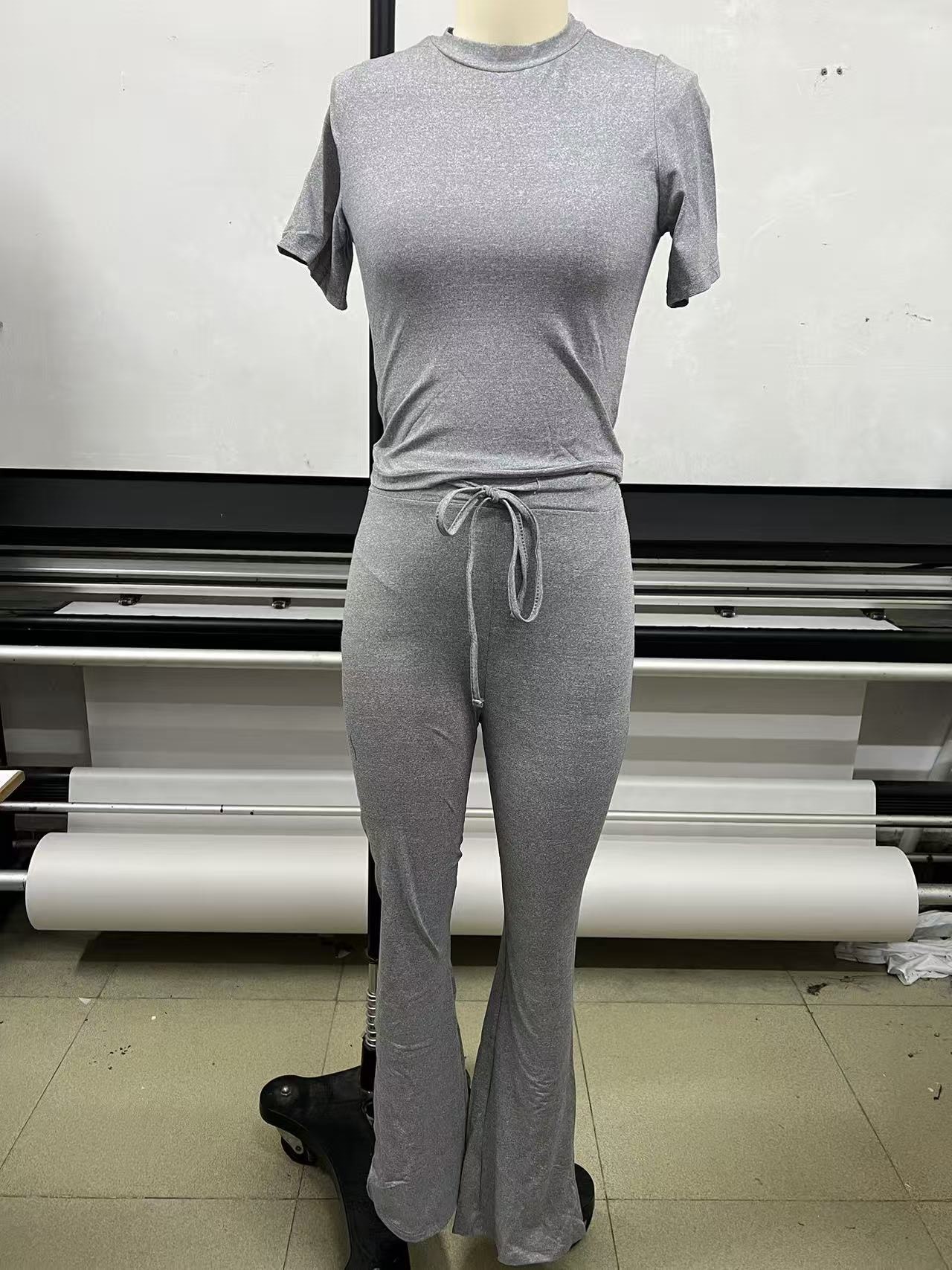 Women's Casual Short Sleeve Top and Long Pants Set Loungewear