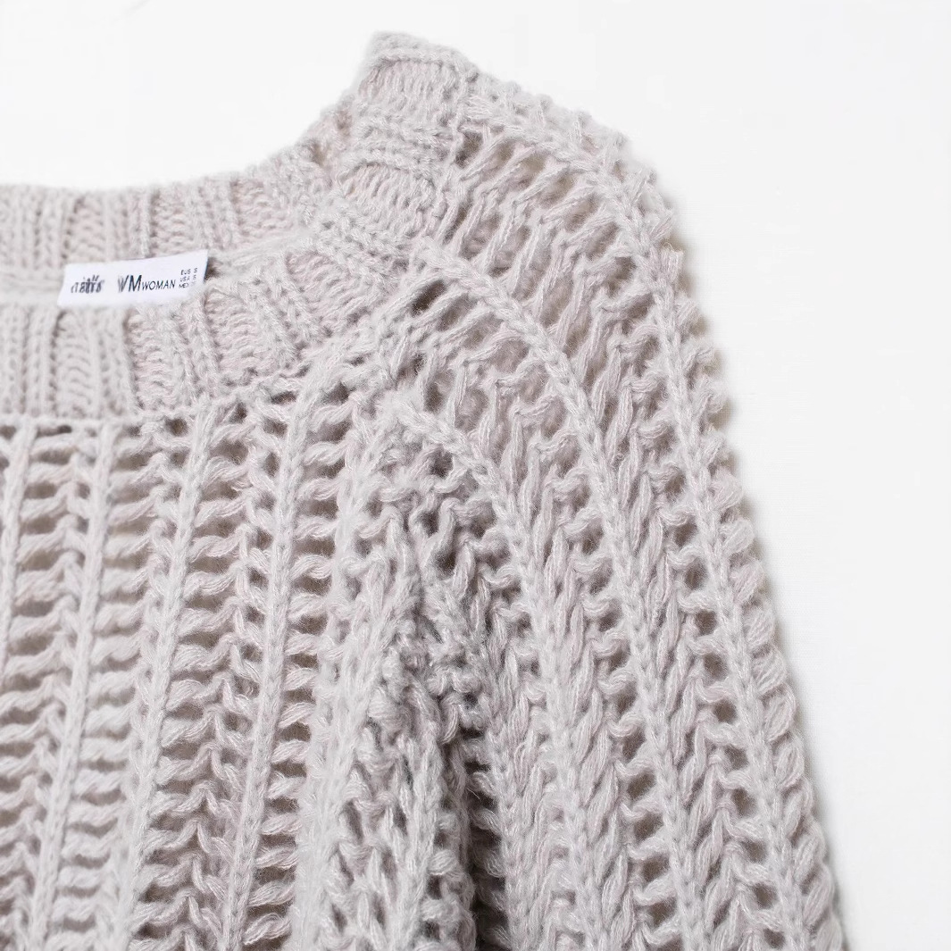 Women's Casual Chunky Knit Open-Front Cardigan with Side Detail