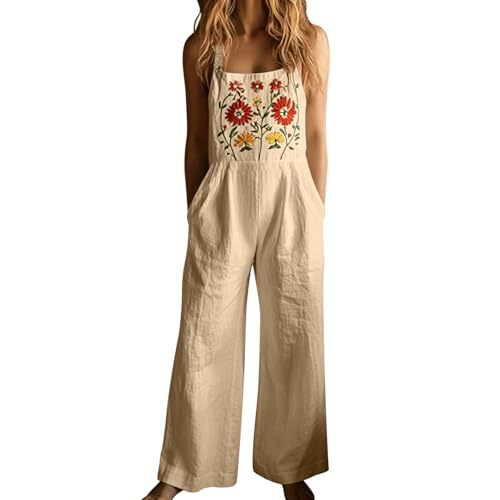 Women's Summer Sleeveless Floral 3D Print Farm Casual Dress