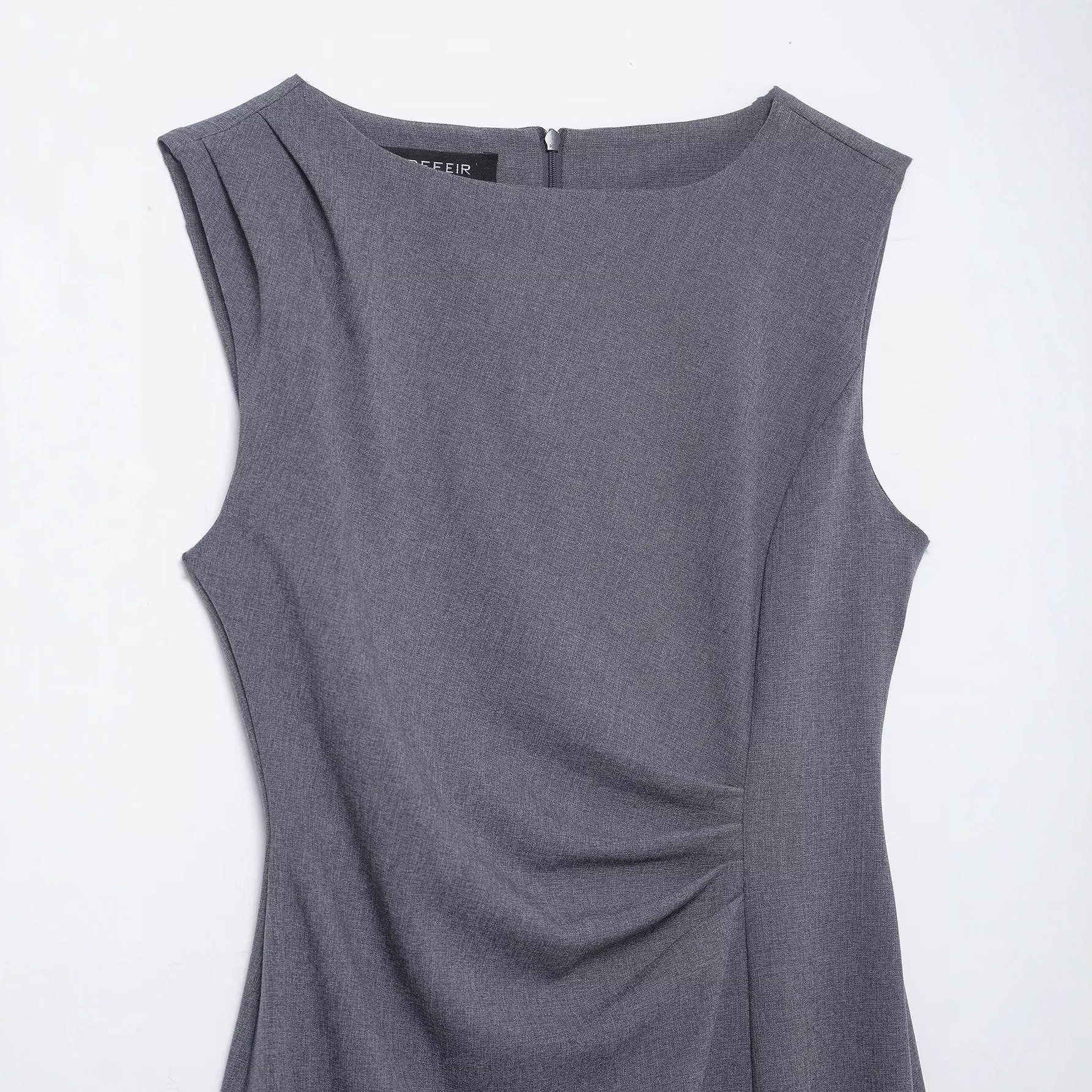 Women's Slim Fit Midi Bodycon Dress Sleeveless High Slit