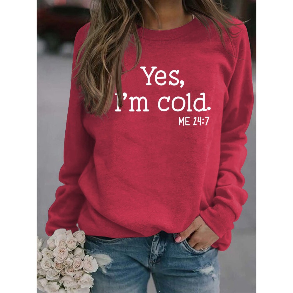 Women's Crewneck Pullover Long Sleeve Sweatshirt