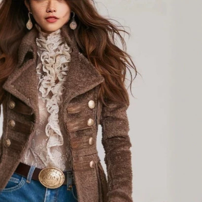 Vintage Military Solid Color Jacket
