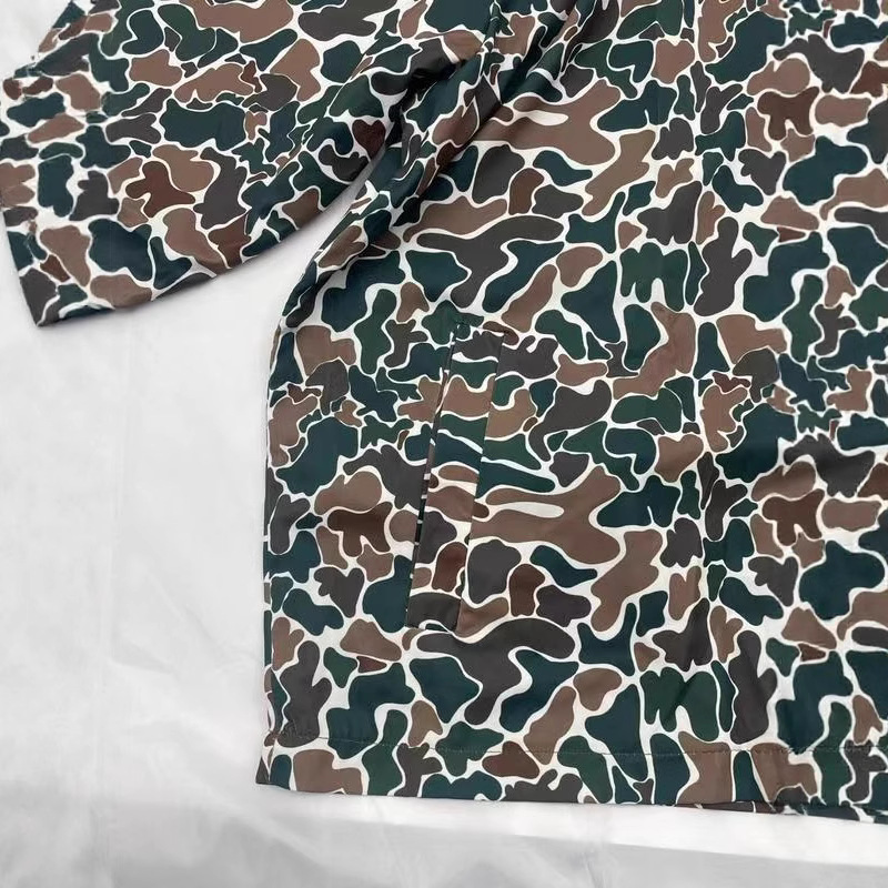 Women's Camo Hooded Zip-Up Sweatshirt Jacket with Pockets