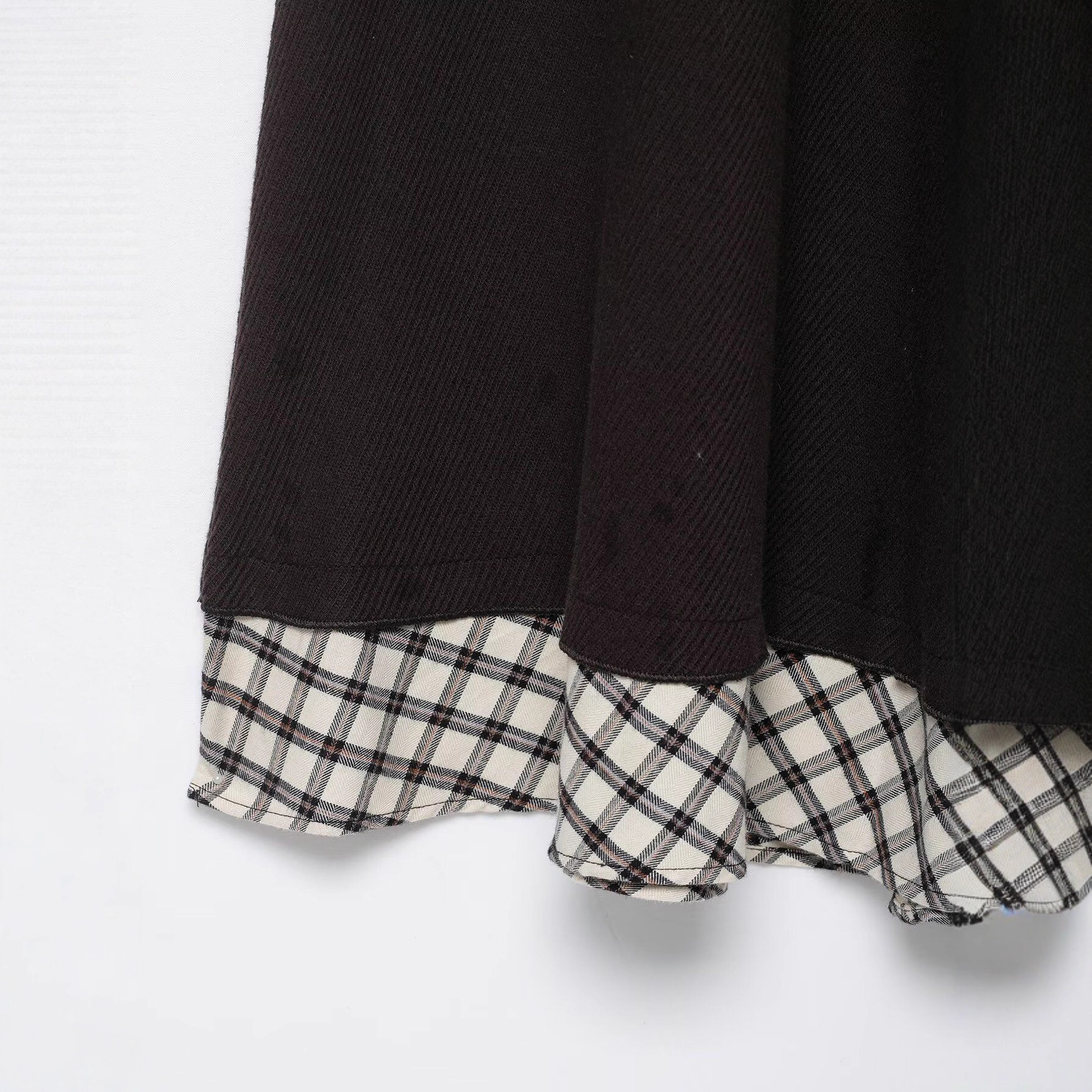 Women's Sleeveless Plaid Knit Sweater Dress