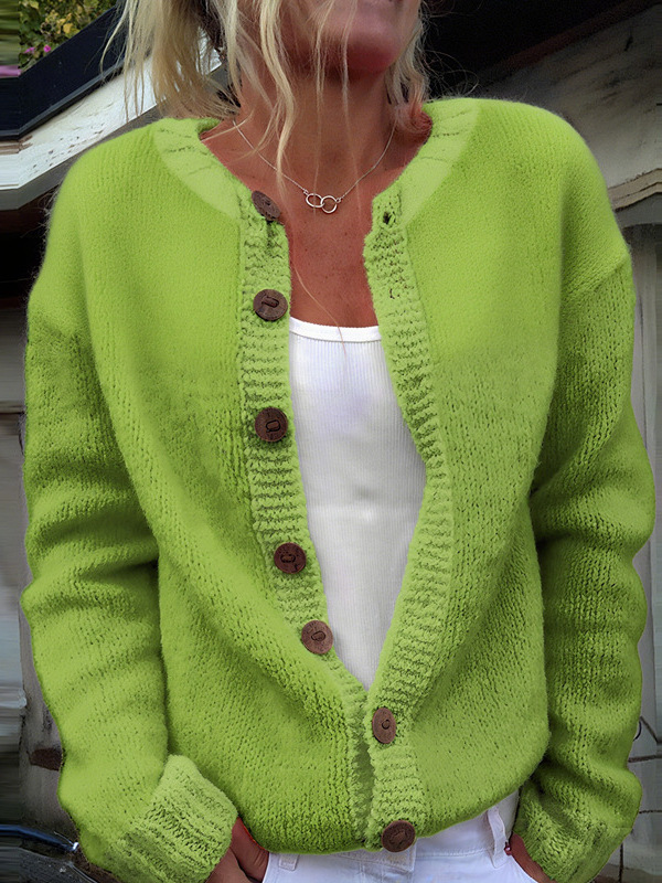 Women's Loose Knit Cardigan Sweater Coat