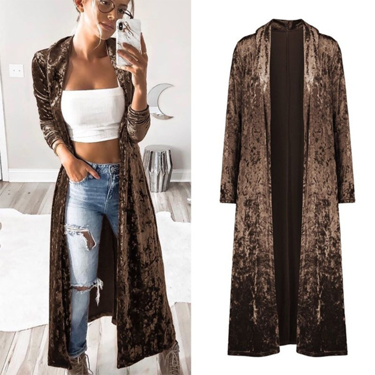 Women's Long Sleeve Slim Fit Trench Dress
