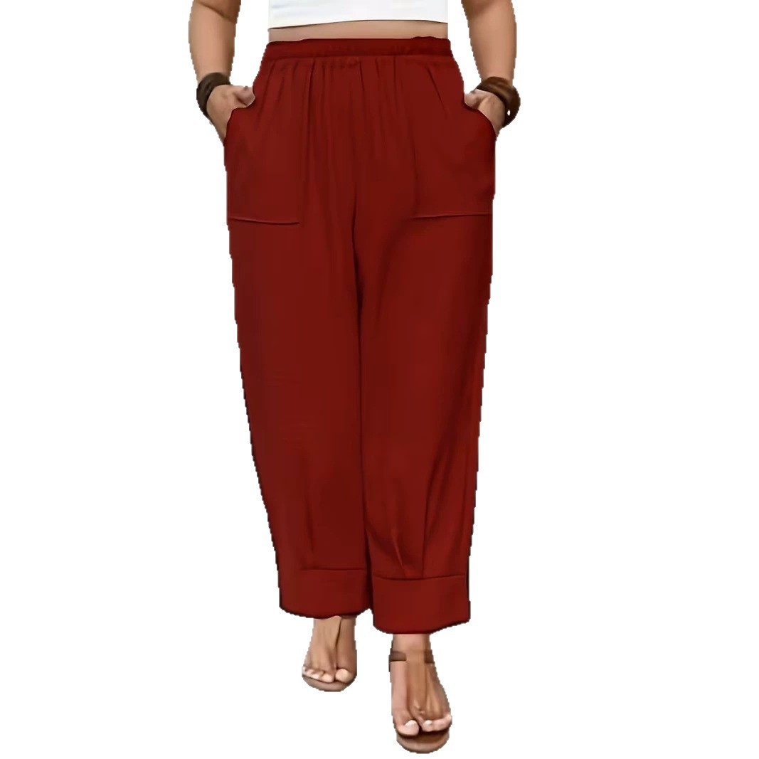 Women's Casual Loose Wide-Leg Carrot Pants
