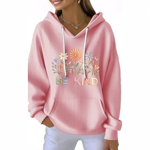 Women's Floral Print Casual Hoodie