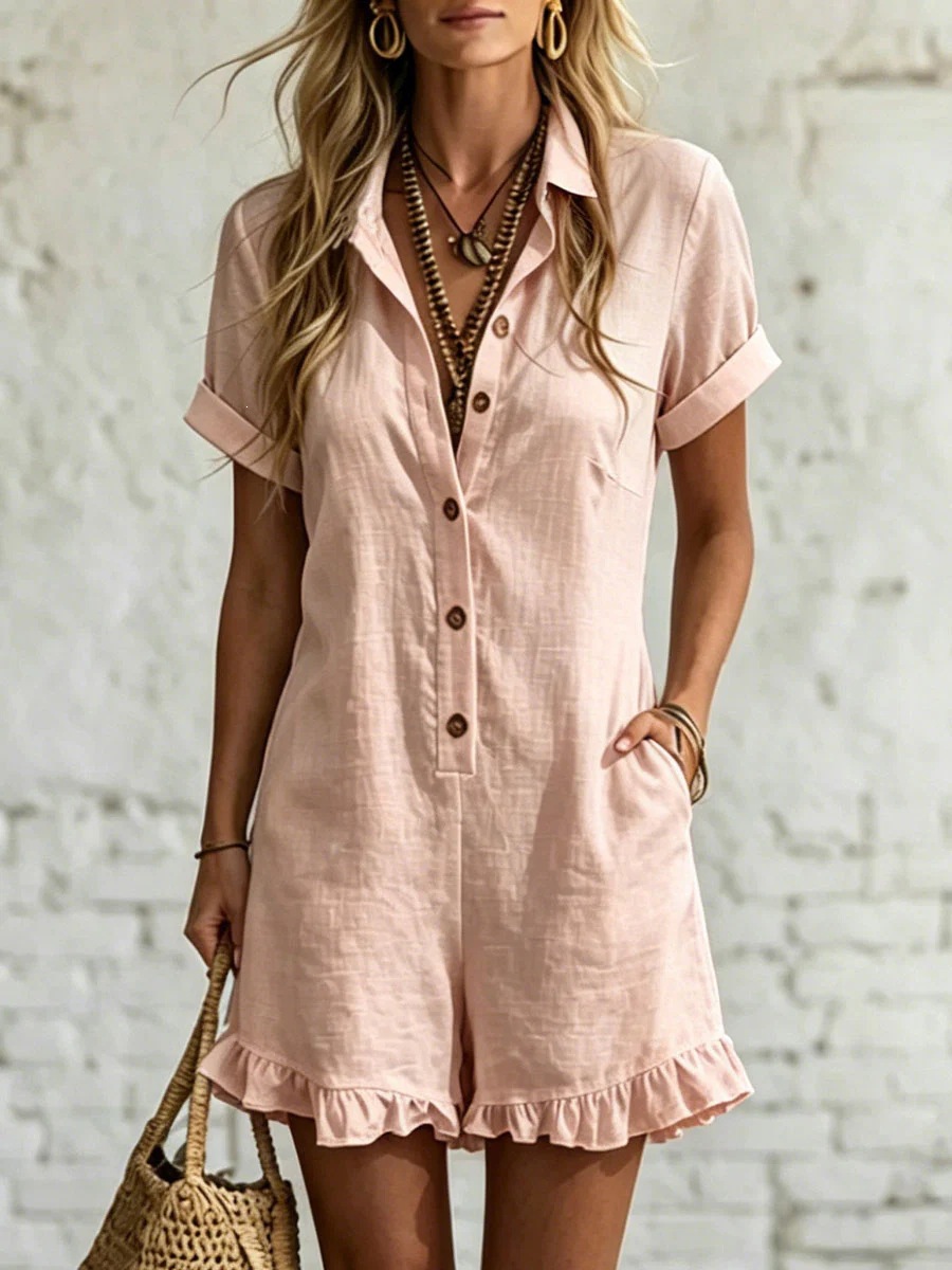 Women's Stand Collar Sleeveless Loose Solid Color Jumpsuit