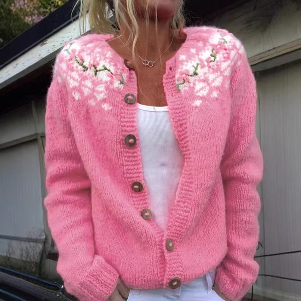 Women's Colorblock Open-Front Cardigan Sweater