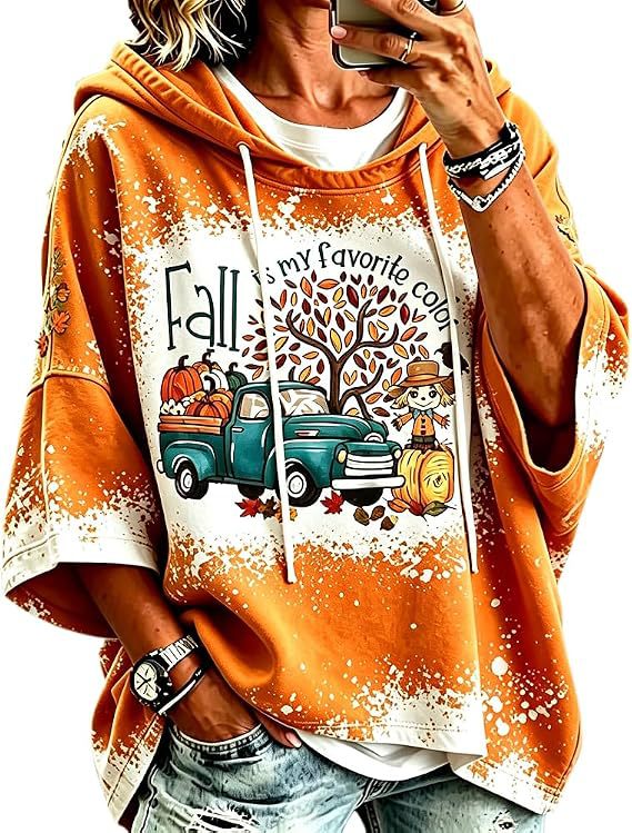 Colorful Striped 3D Print Loose Fit Hoodie