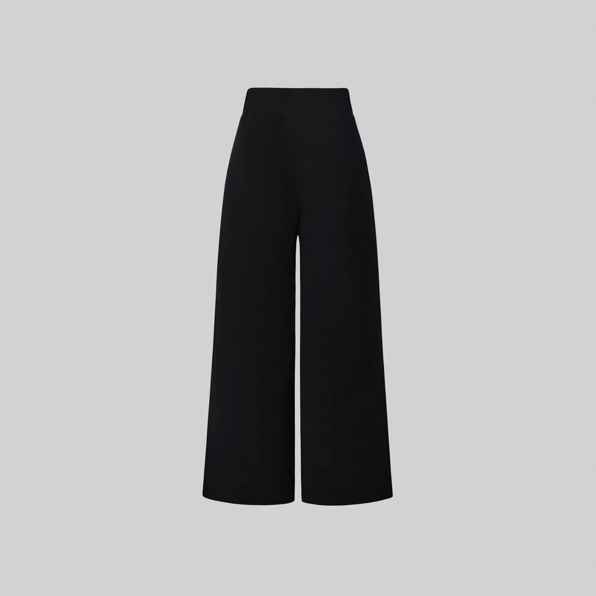 High-Waisted Wide-Leg Dress Pants with Drape