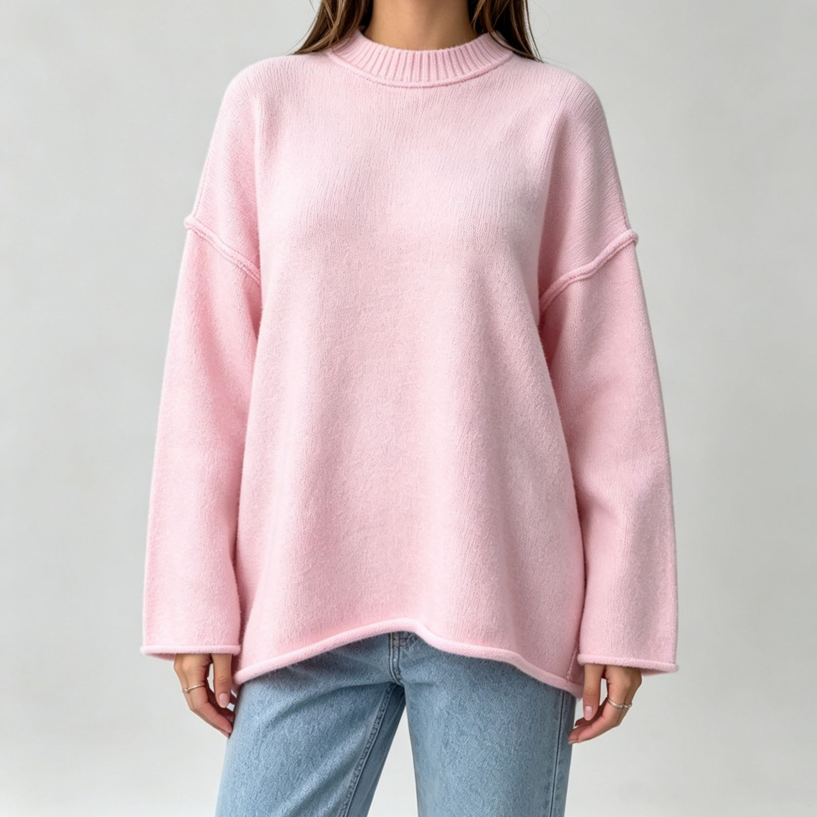 Women's Oversized Pullover Sweater Loose Casual Knit Top