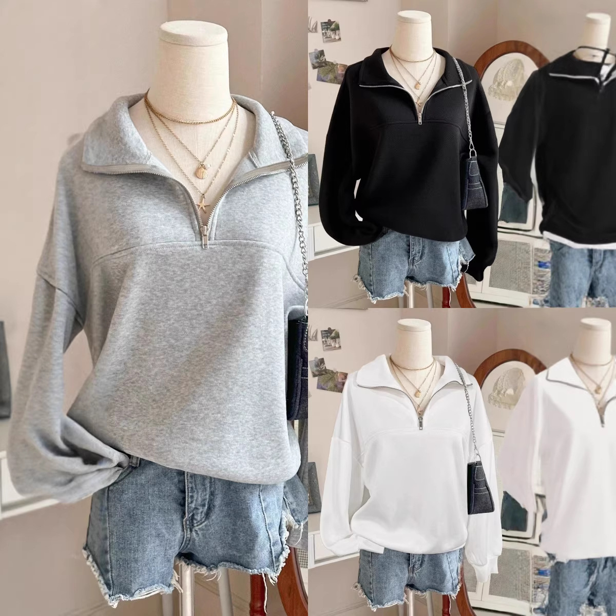 Zip-Up Hoodie Casual Comfortable Everyday Wear