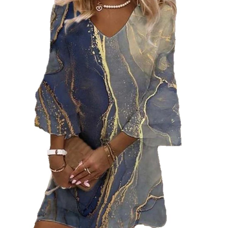 Women's Floral Print Ruched Midi Dress Sleeveless Deep V-Neck Slim Fit