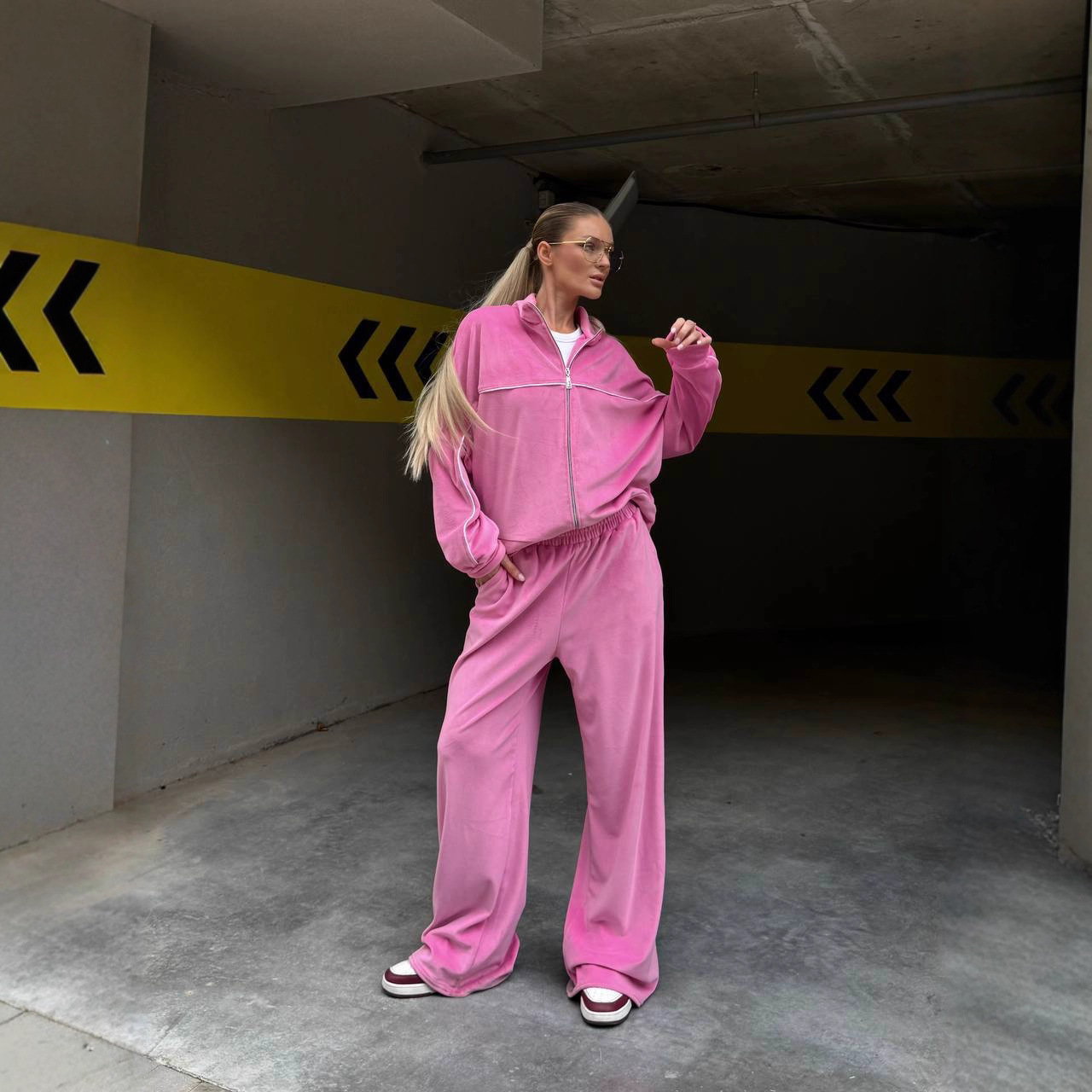 Women's Casual Zip-Up Cardigan and Pants Two-Piece Set