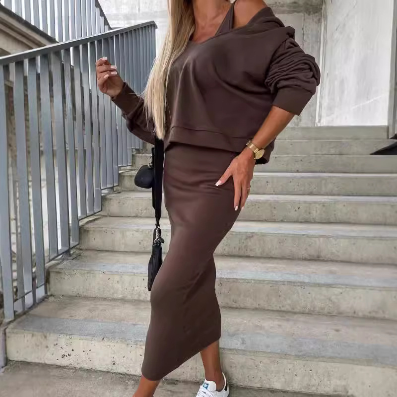 Sleeveless Hooded Dress & Cropped Hoodie Set