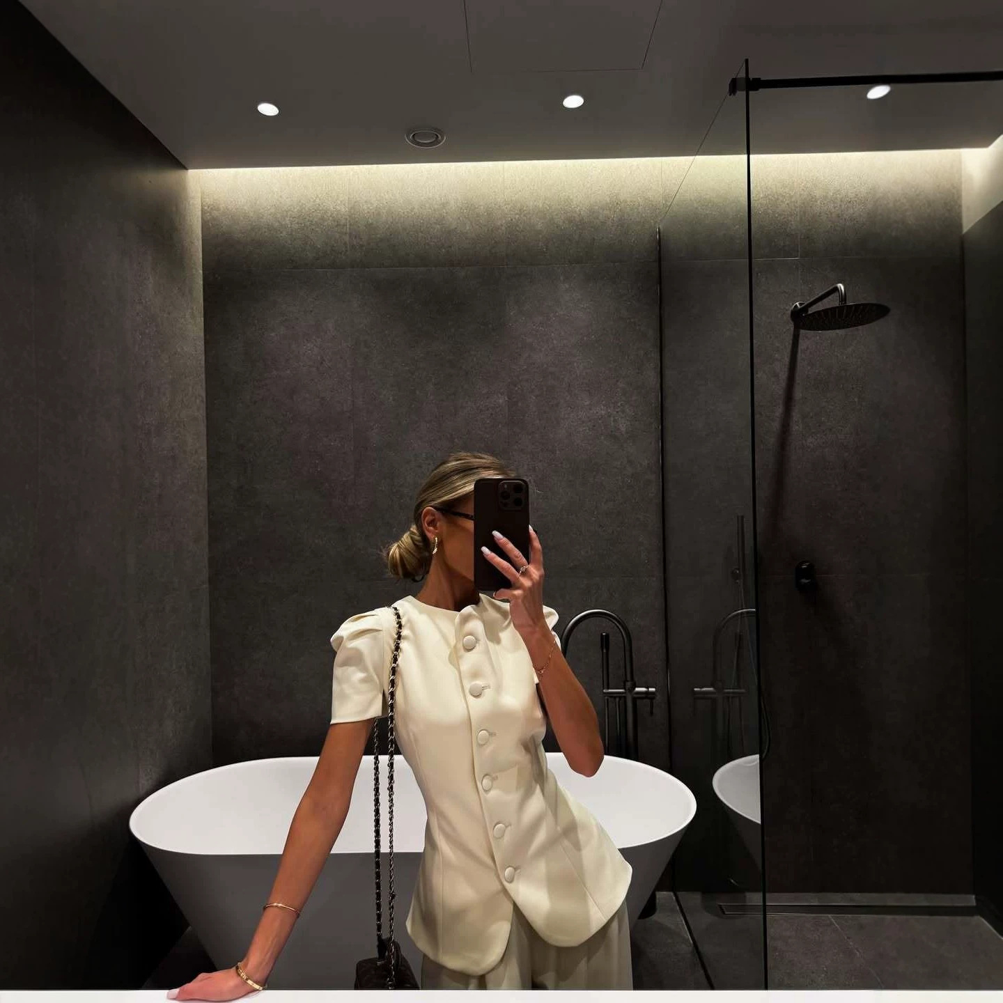 Women's Elegant Jacket and High-Waist Pants Set