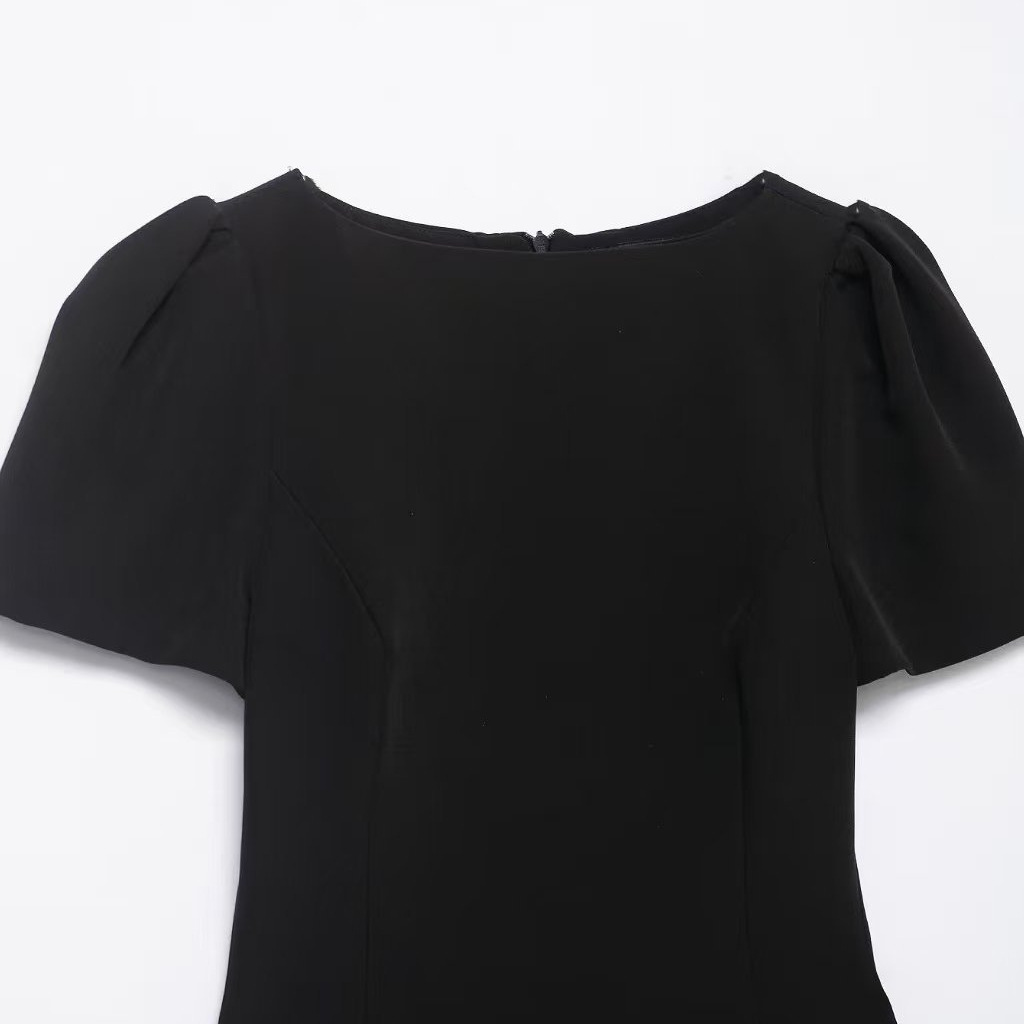 Women's Slim Fit Pleated Short Dress