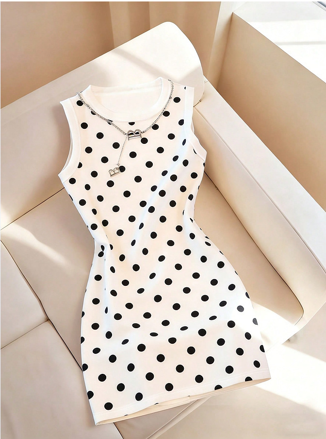 Women's Sleeveless Bodycon Dress Slimming A-Line Midi