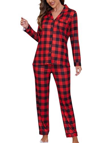 Women's Cuban Collar Polka Dot Print Long Sleeve Shirt Set