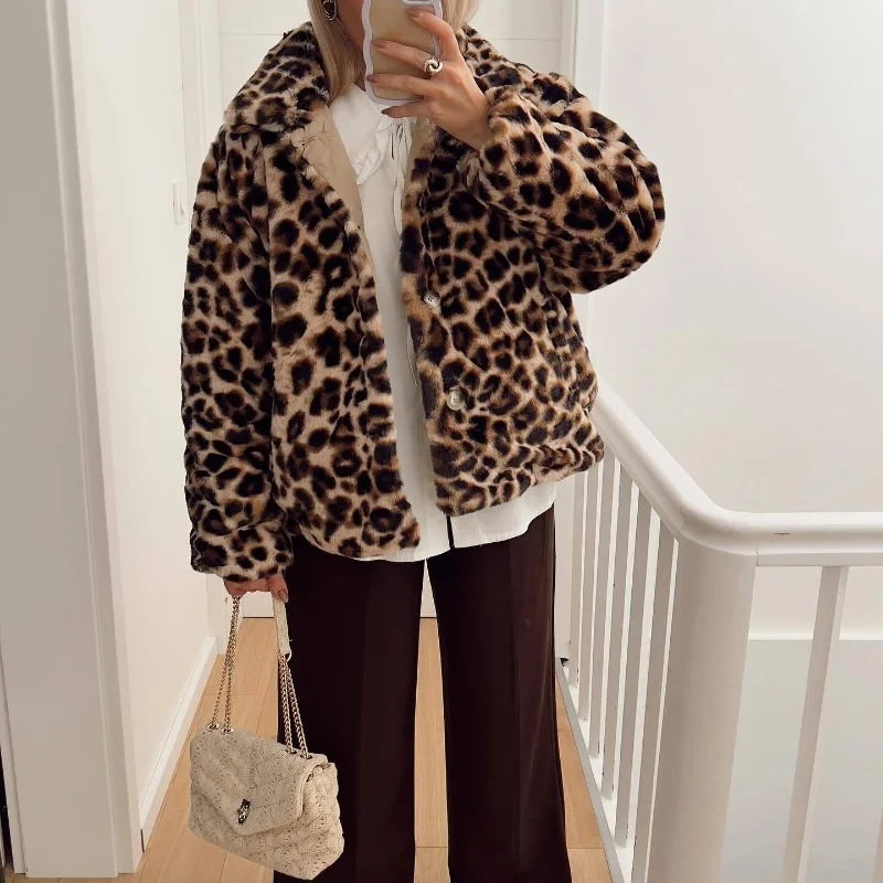 Women's Reversible Quilted Coat with Lapel Collar Streetwear