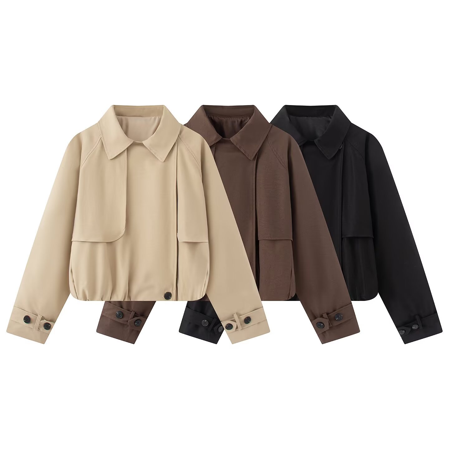 Women's Chic Color-Block Blazer Jacket