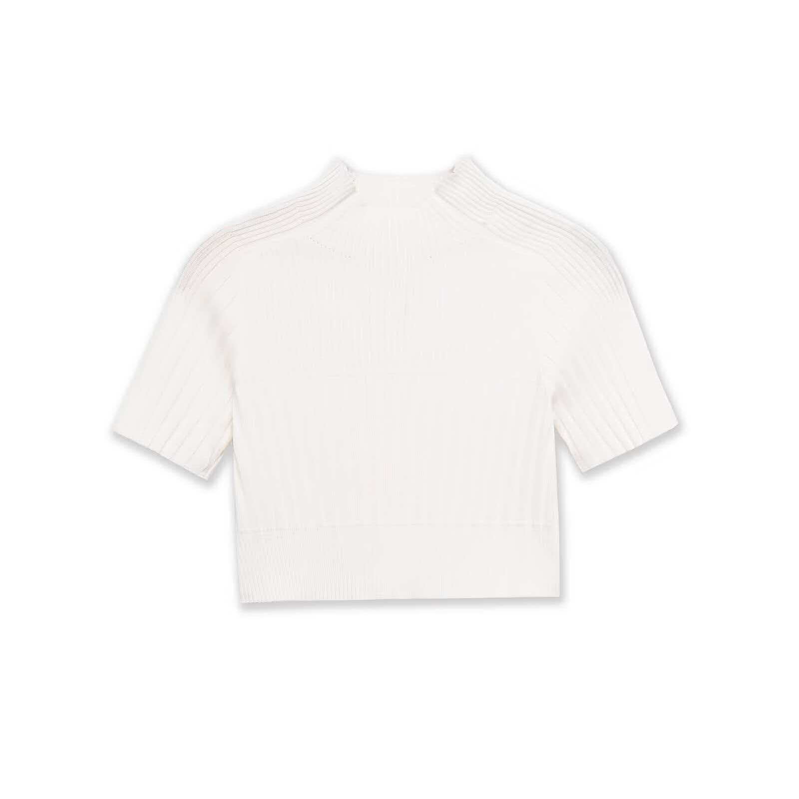 Women's Ribbed Knit Slim Fit Top Half Turtleneck Short Sleeve