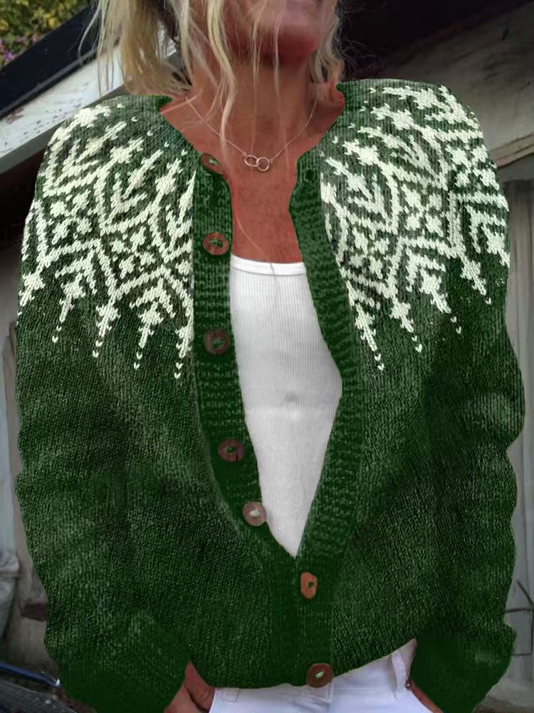 Women's Colorblock Open-Front Cardigan Sweater
